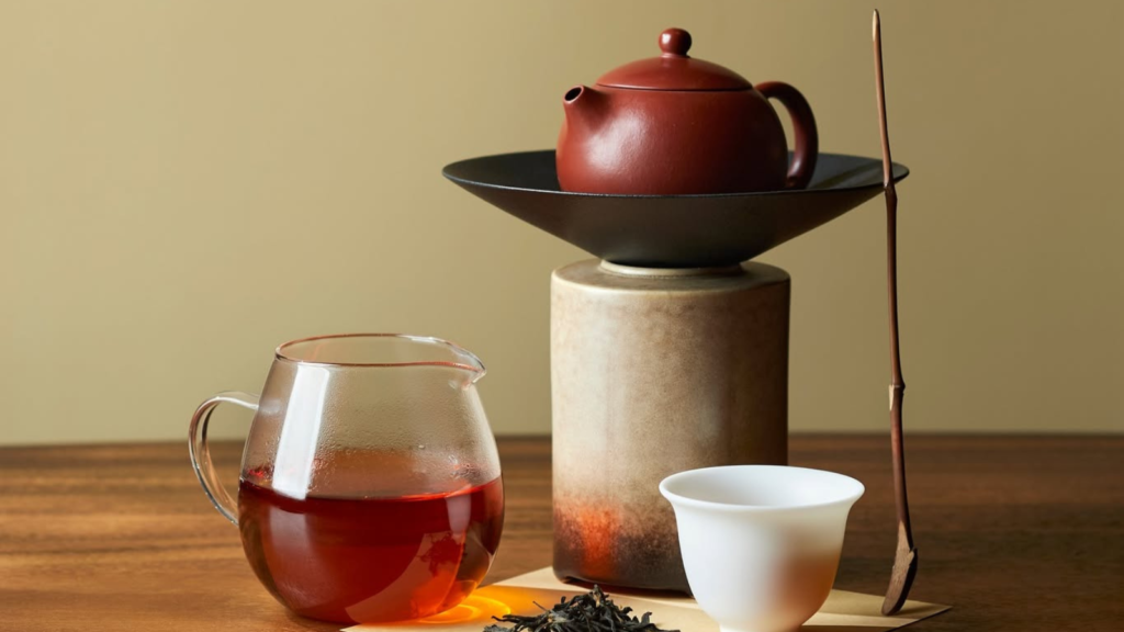 Interior of Jing Studio, an eight-seat tea bar inside the historic House of Tan Yeok Nee in Singapore.
